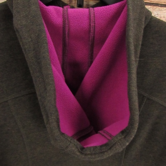 Athleta Brown/Black Front Zip Hoodie Jacket S - Picture 7 of 16